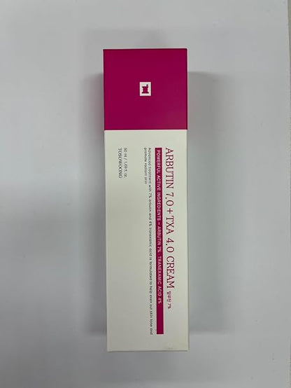 TOSOWOONG Arbutin 7 + Tranexamic Acid 4 Cream, 70,000ppm Arbutin