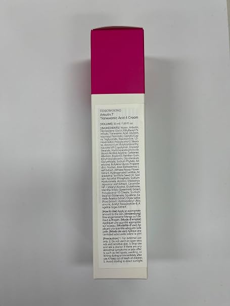 TOSOWOONG Arbutin 7 + Tranexamic Acid 4 Cream, 70,000ppm Arbutin